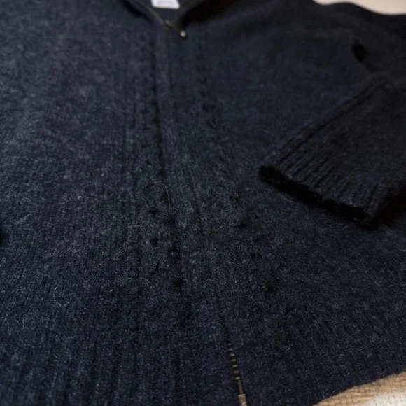 S Columbia Merino wool Dark Gray Turtleneck Sweater - Picture 7 of 14